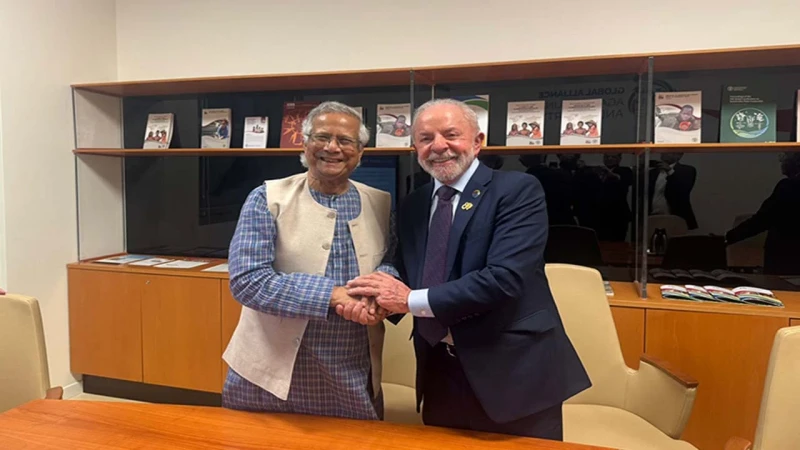 ব্রাজিলের প্রেসিডেন্টের সঙ্গে বৈঠক প্রধান উপদেষ্টার